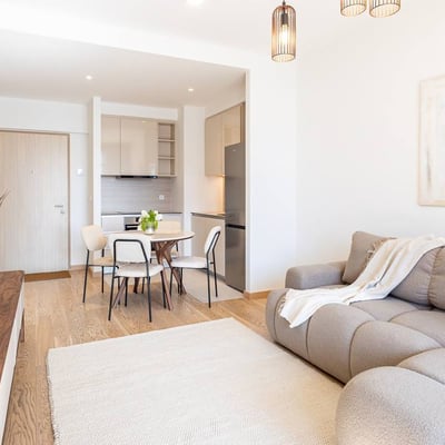 Аренда современной 2-комнатной квартиры, 55 м², ЖК BW Aurora, район Белград-на-Воде, Белград, Сербия